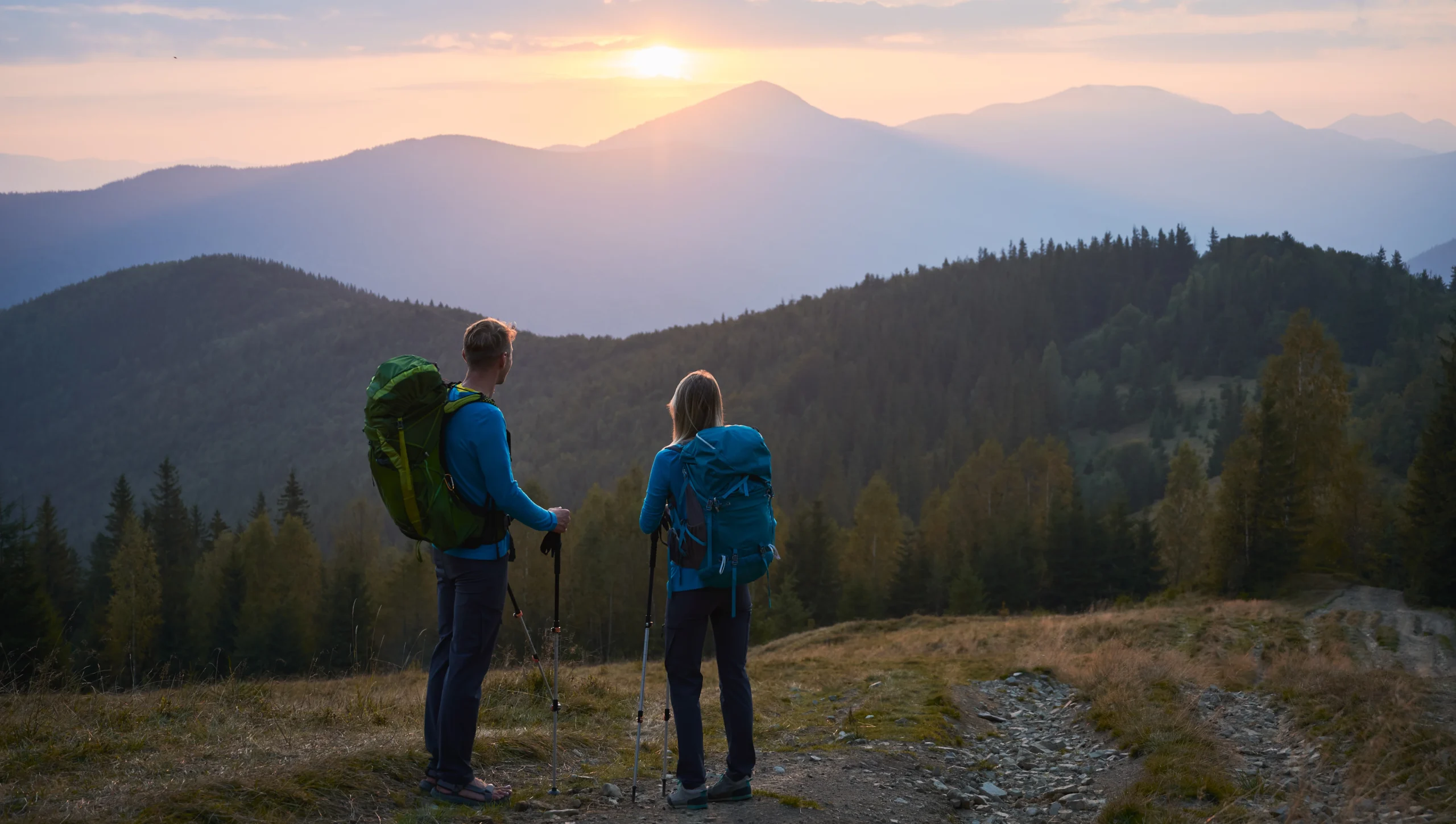 hiking-mountains-sunset-summer